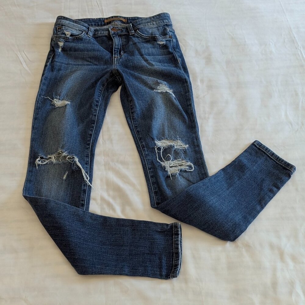 Joe's Jeans The Icon Skinny Size 27 Mid Rise Skinny Jeans Distressed